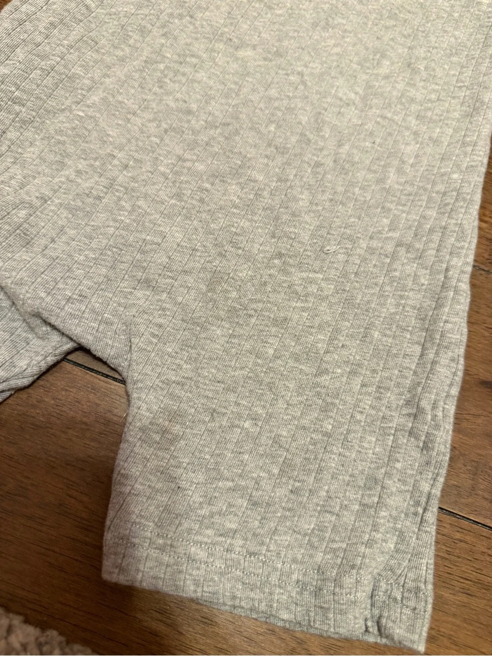 SHEIN Gray Ribbed Tank Romper for Kids